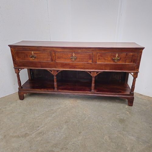 GEORGIAN OAK POTSHELF DRESSER BASE