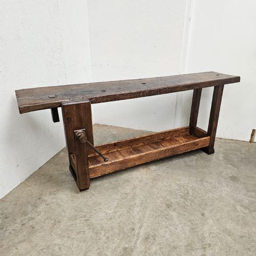 fig 2. 19th Century French Oak Craftsmans Workbench