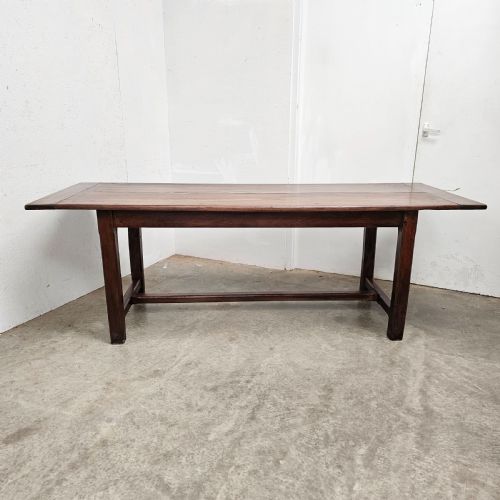 fig 1. French Walnut Two-Board Top Refectory Table (7ft +)