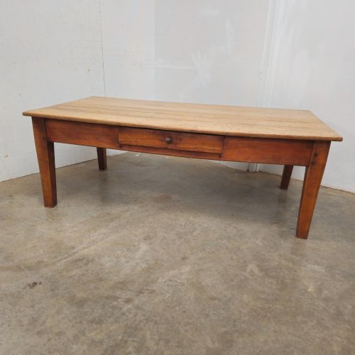 Large Scrub Top 19th Century Pine Low Table