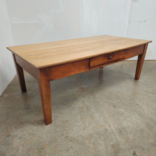 fig 1. Large Scrub Top 19th Century Pine Low Table