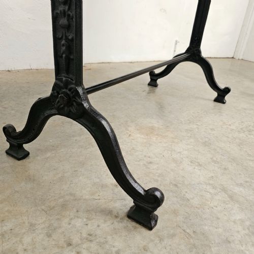 FRENCH OAK IRON BISTRO TABLE - ADDITIONAL PHOTO 4