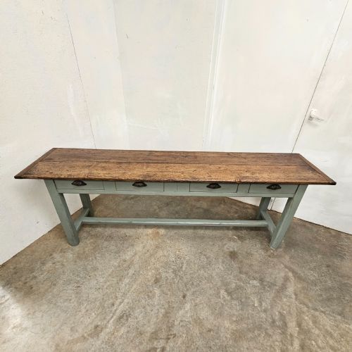 fig 2. French Four Drawer Pine Serving Table