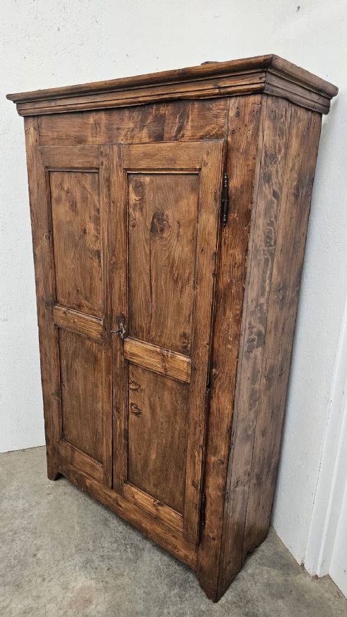 PROVINCIAL FRENCH TWO DOOR PINE CUPBOARD - ADDITIONAL PHOTO 1