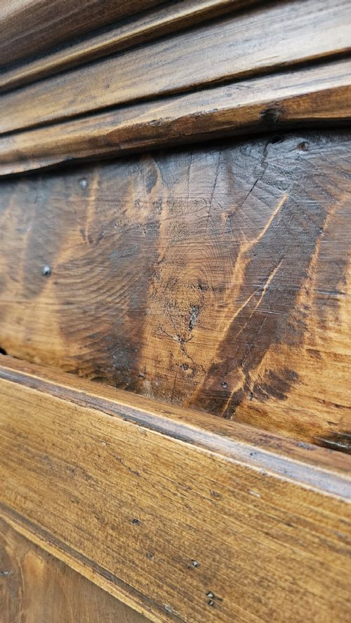 PROVINCIAL FRENCH TWO DOOR PINE CUPBOARD - ADDITIONAL PHOTO 7