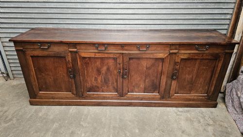 fig 1. Large French Walnut & Oak Enfilade (9 Foot)