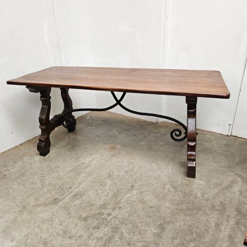 Spanish Oak Trestle Table