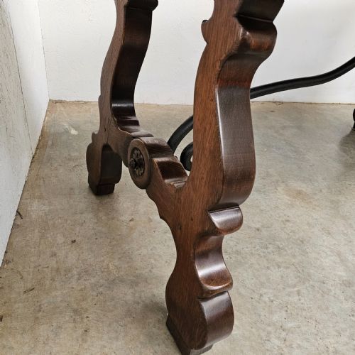 fig 2. Spanish Oak Trestle Table
