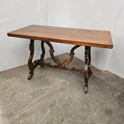 Small Basque Beech & Walnut Dining Table