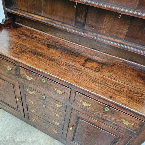 fig 2. English Oak Dresser With Original Cup Hooks