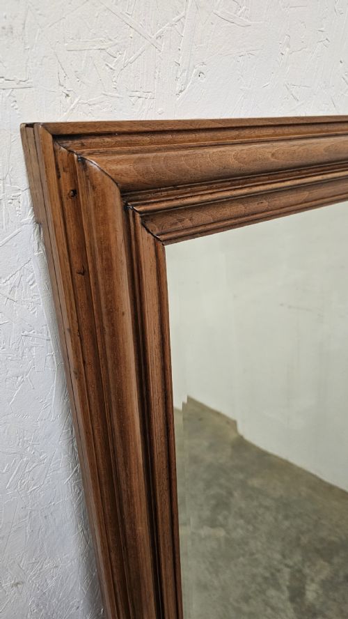 fig 1. French Walnut Bistro Mirror (Bevelled)
