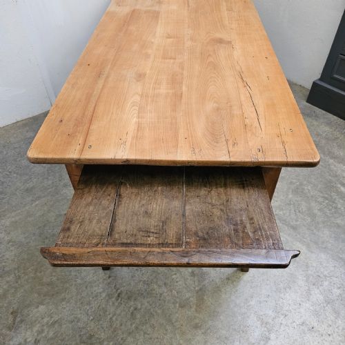 FRENCH 19TH FADED CHERRY FARM TABLE - ADDITIONAL PHOTO 2