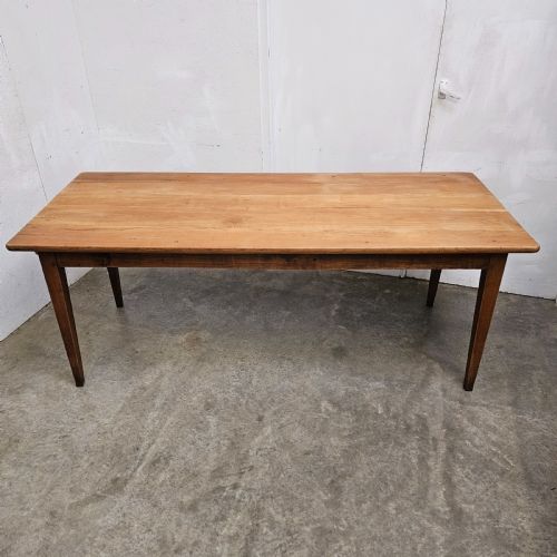 FRENCH 19TH FADED CHERRY FARM TABLE - ADDITIONAL PHOTO 6