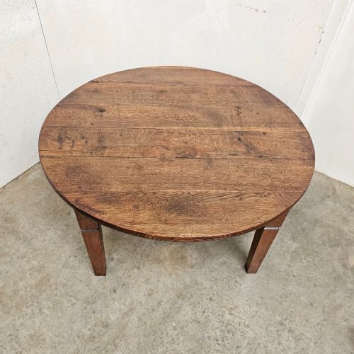 fig 1. 19th Century French Oak Low Table With Drawer