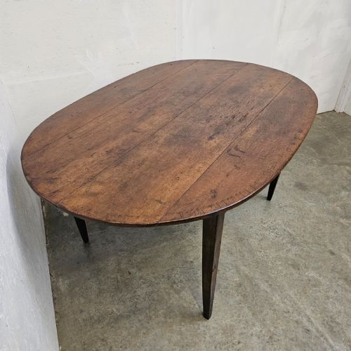 fig 1. French Pearwood Oval Farmhouse Table