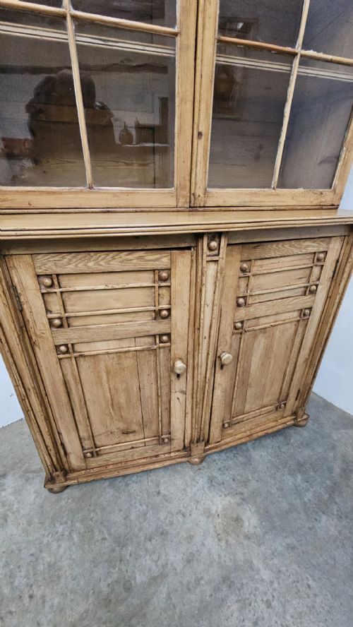 fig 1. English Pine Two Part Bookcase