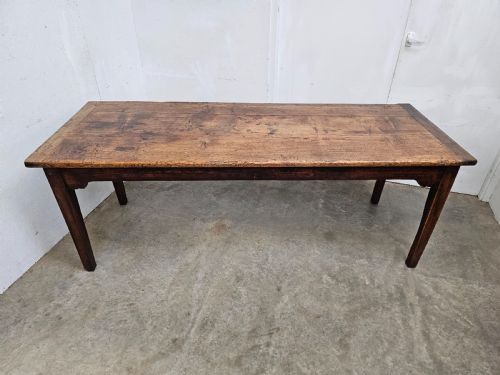 fig 1. French Rustic Pine & Fruitwood Farm Table
