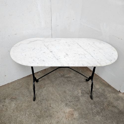 fig 2. French Marble & Iron Bistro Table