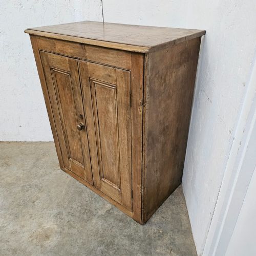 fig 1. English Two Door Pine Pantry Cupboard