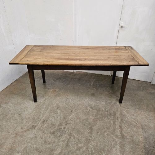 fig 2. French C19th Faded Walnut Farmhouse Table