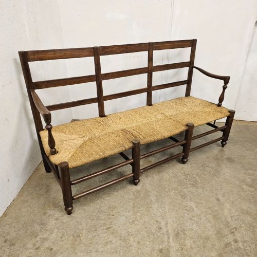 fig 1. French Oak, Ash & Rush Settee ('Radassier')