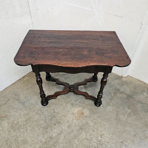 18TH CENTURY FRENCH WALNUT SIDE TABLE WITH DRAWER - ADDITIONAL PHOTO 5
