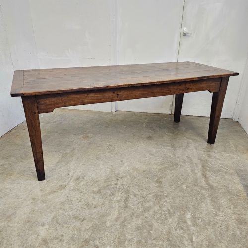 fig 1. French 19th Century Walnut Farm Table