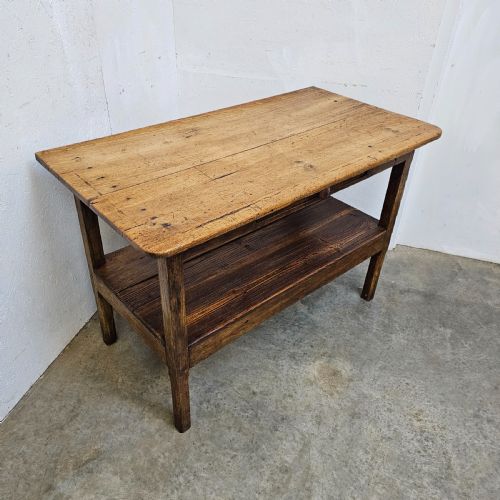 fig 1. Srubbed-Top French Pine Pantry Table