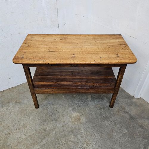 fig 2. Srubbed-Top French Pine Pantry Table