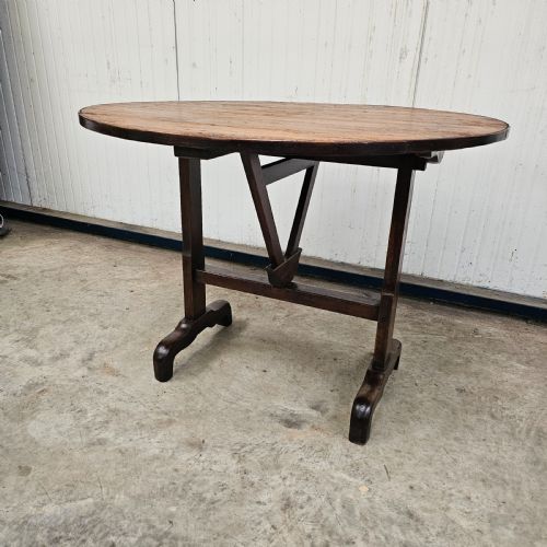 fig 3. French Pine & Oak Folding Vineyard Table