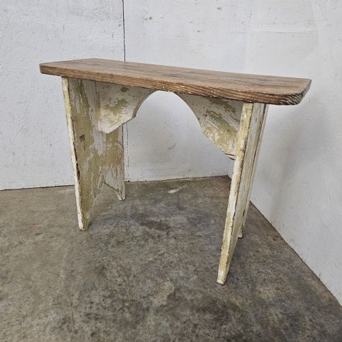 FRENCH SCRATCH BUILT COUNTRY PINE BENCH - ADDITIONAL PHOTO 4