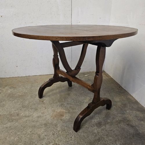 FRENCH OAK FOLDING VINEYARD TABLE - ADDITIONAL PHOTO 4