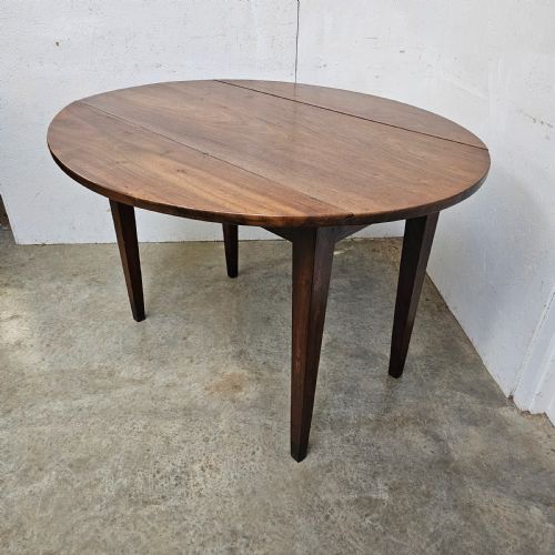 fig 1. French Walnut Drop-Leaf Table