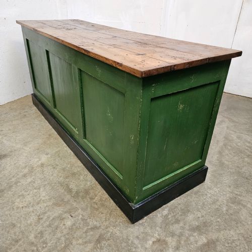 FRENCH PANELLED OAK SHOP COUNTER - ADDITIONAL PHOTO 1