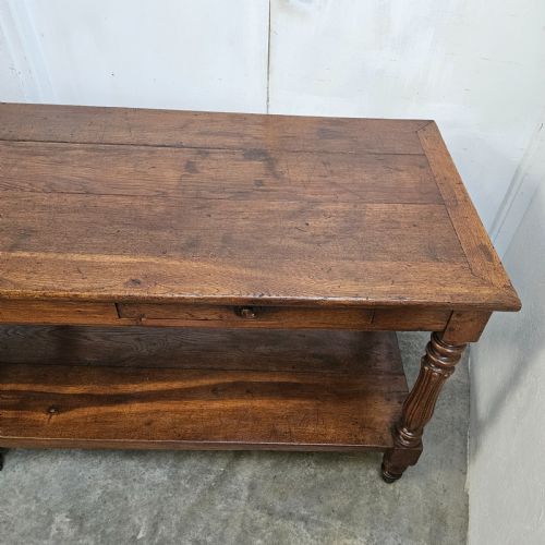 fig 1. French Oak Draper's table