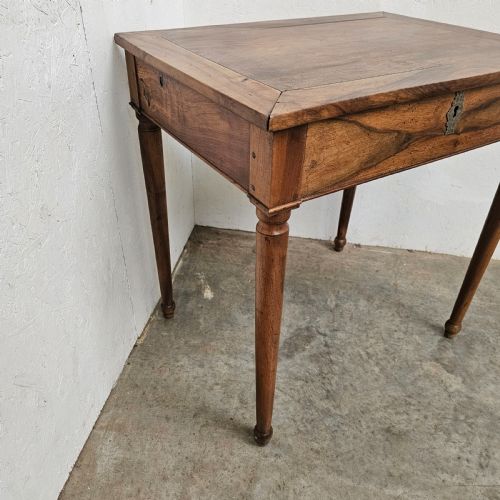 fig 1. Turned Leg French Walnut Side Table
