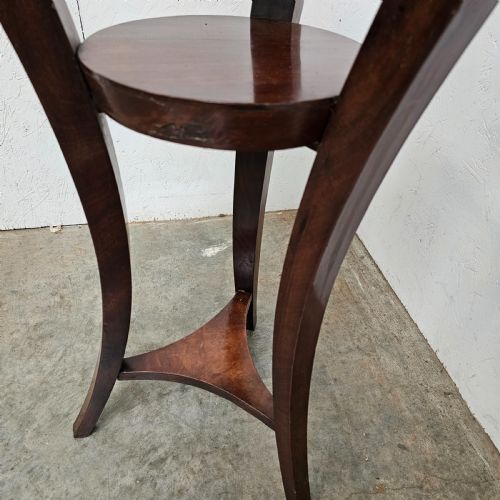 FRENCH MAHOGANY BRASS MARBLE STAND - ADDITIONAL PHOTO 5