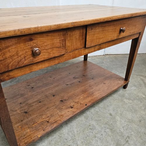fig 1. French Cherry & Pine Two-Tier Epicerie Table