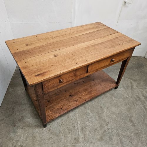 fig 2. French Cherry & Pine Two-Tier Epicerie Table