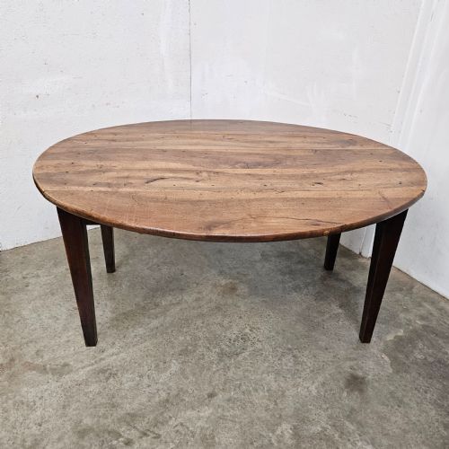 fig 3. Exceptional 19th Century French Faded Walnut Dropleaf Table