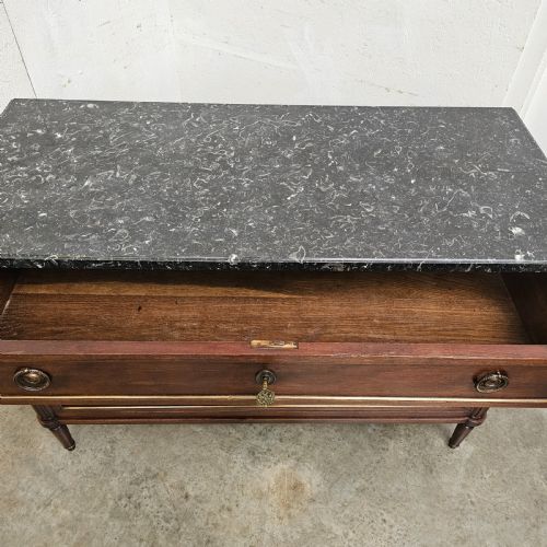 DIRECTOIRE STYLE FOSSIL MARBLE COMMODE - ADDITIONAL PHOTO 7