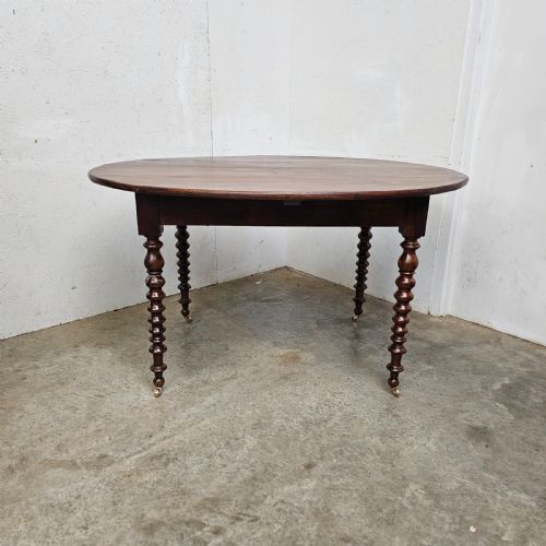 French Oak Oval Dining Table