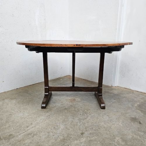 VERY LARGE CHERRY OAK VENDANGE TABLE - ADDITIONAL PHOTO 4
