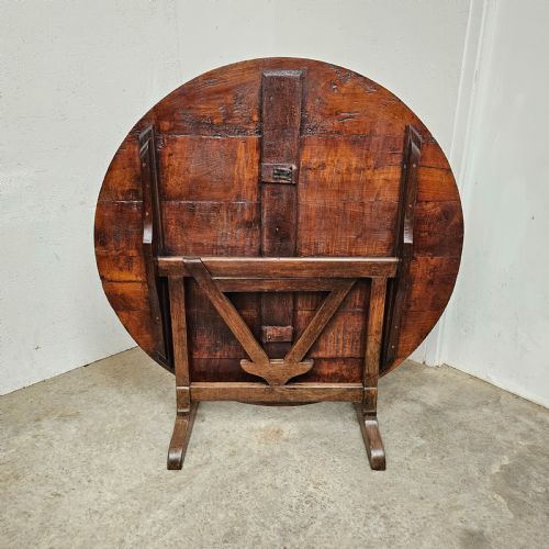 VERY LARGE CHERRY OAK VENDANGE TABLE - ADDITIONAL PHOTO 5