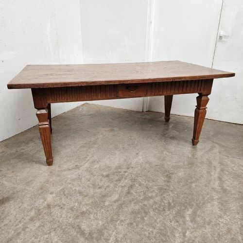 fig 1. One Board Dutch Colonial Teak Plantation Table