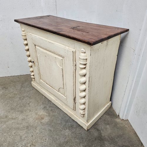 fig 1. Italian Painted Pine Side Cabinet