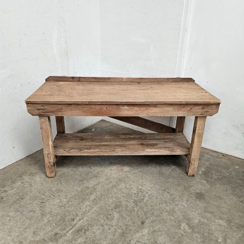 ENGLISH PINE POTTING TABLE WITH SHELF - ADDITIONAL PHOTO 5