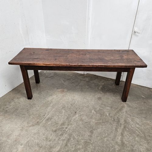 ENGLISH OAK TAVERN TABLE WITH THICK TOP - ADDITIONAL PHOTO 2