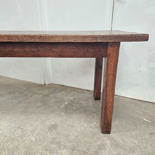 ENGLISH OAK TAVERN TABLE WITH THICK TOP - ADDITIONAL PHOTO 5