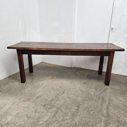 ENGLISH OAK TAVERN TABLE WITH THICK TOP - ADDITIONAL PHOTO 6